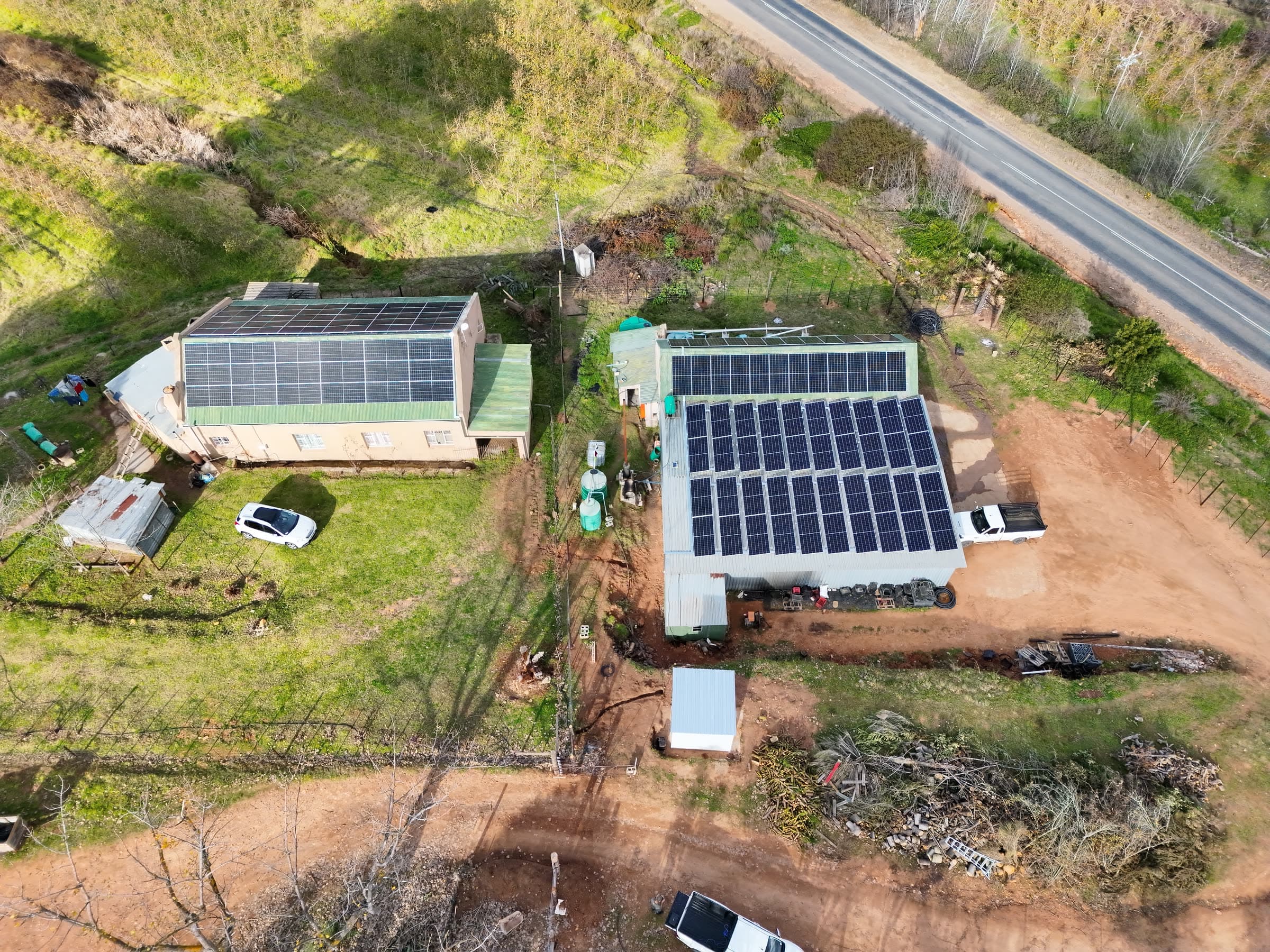 Farm: Two roof arrays